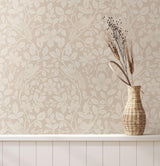 Advantage Marlow Beige Bird Vine Wallpaper