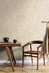 Advantage Marlow Beige Bird Vine Wallpaper