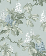 Advantage Chestnut Blue Floral Wallpaper