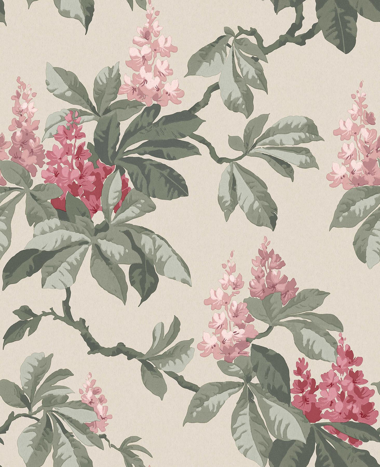Advantage Chestnut Pink Floral Wallpaper