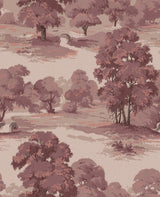 Advantage Sherwood Merlot Glade Wallpaper