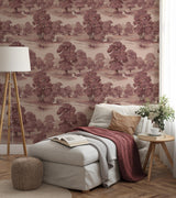 Advantage Sherwood Merlot Glade Wallpaper