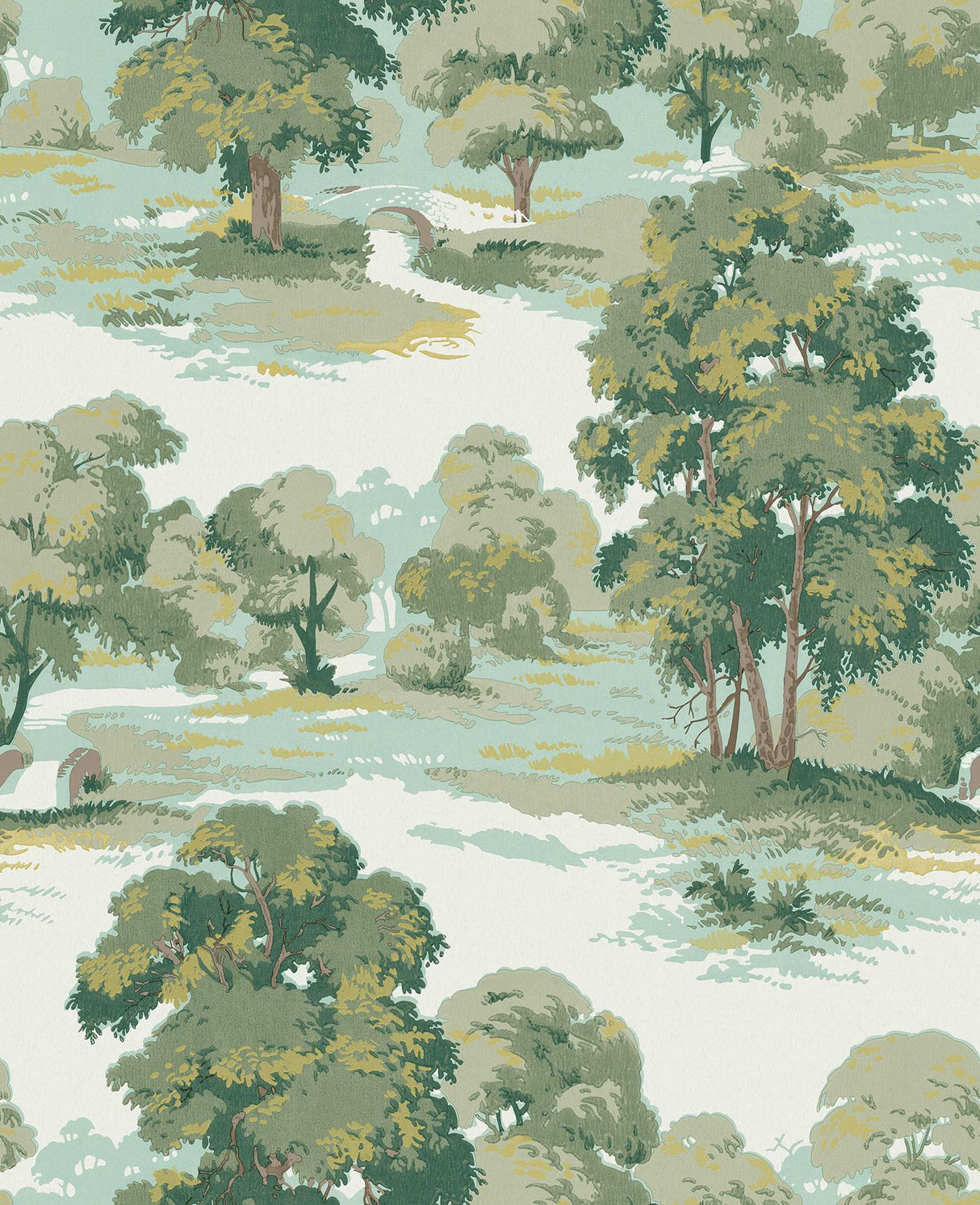 Advantage Sherwood Green Glade Wallpaper