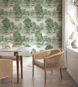 Advantage Sherwood Green Glade Wallpaper