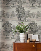 Advantage Sherwood Grey Glade Wallpaper
