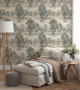 Advantage Sherwood Grey Glade Wallpaper