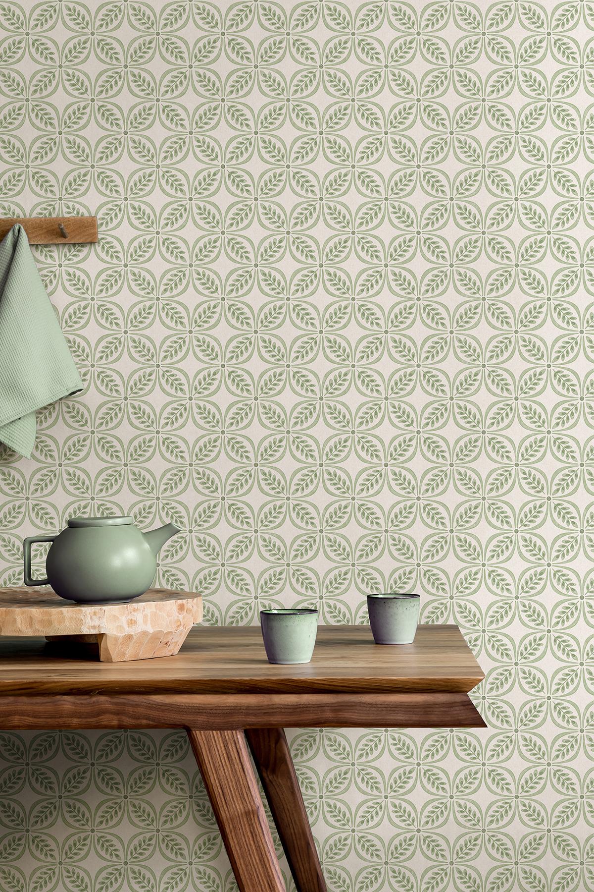 Advantage Morgrove Green Trellis Wallpaper