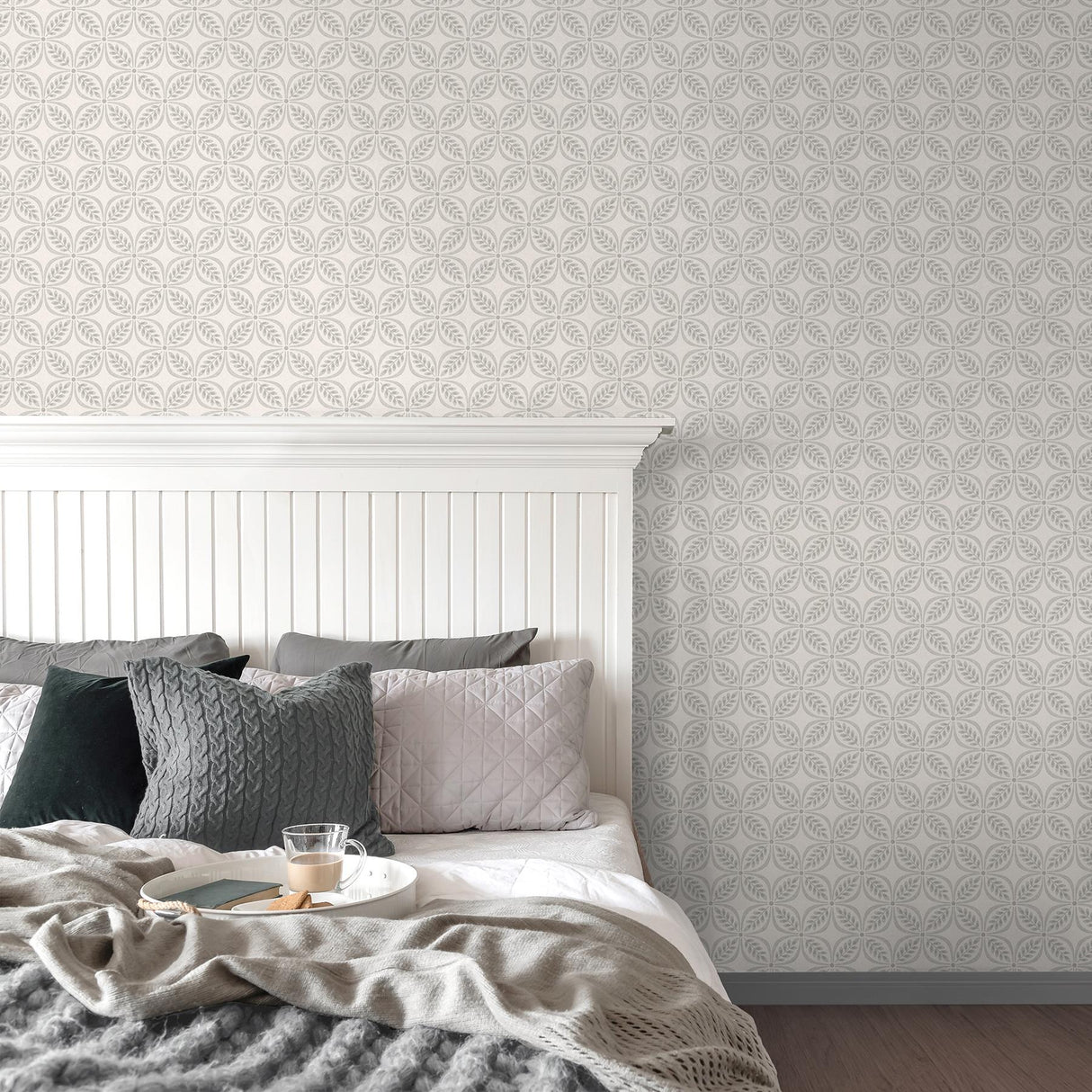 Advantage Morgrove Grey Trellis Wallpaper