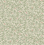 Advantage Winter Berry Green Vine Wallpaper