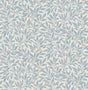 Advantage Winter Berry Blue Vine Wallpaper