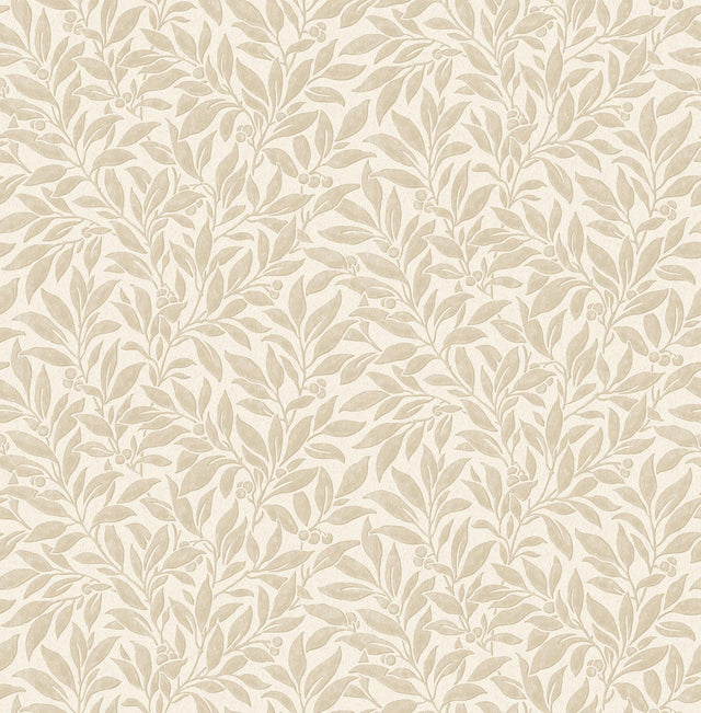 Advantage Winter Berry Beige Vine Wallpaper