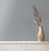 Advantage Ticking Blue Stripe Wallpaper
