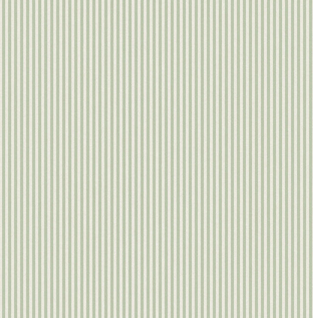 Advantage Ticking Light Green Stripe Wallpaper