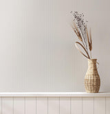 Advantage Ticking Light Grey Stripe Wallpaper