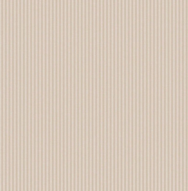 Advantage Ticking Beige Stripe Wallpaper