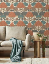 Advantage Forest of Arden Apricot Deer Wallpaper
