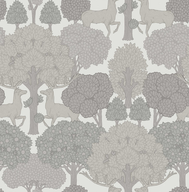 Advantage Forest of Arden Grey Deer Wallpaper