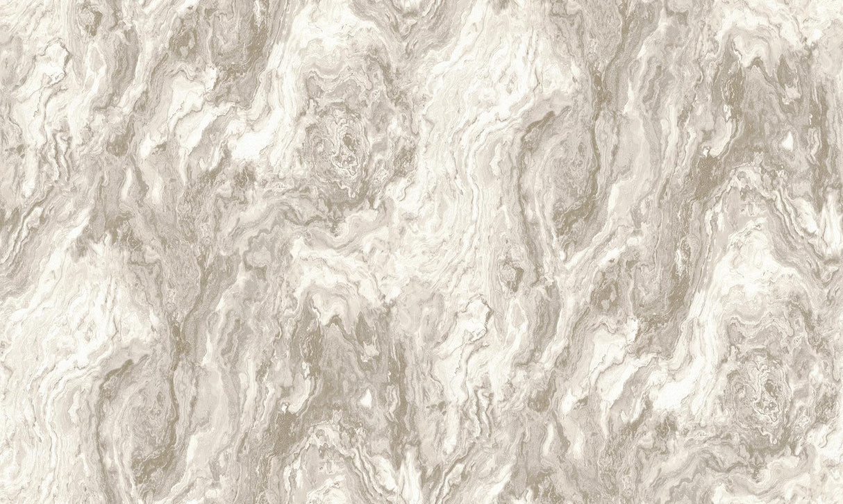 Advantage Star Taupe Marble Wallpaper