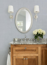 Advantage Natural Linen Light Grey Textured Wallpaper