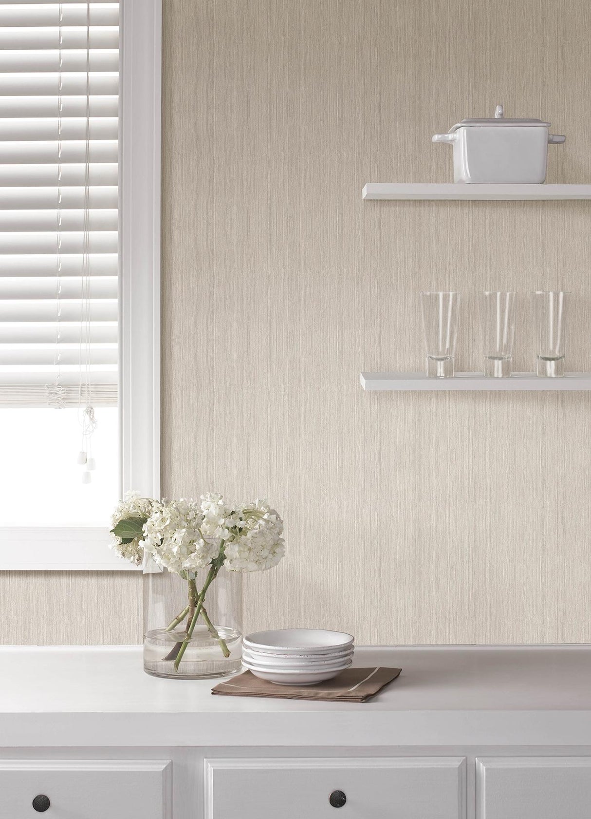 Advantage Sunshower Dove Stria Wallpaper