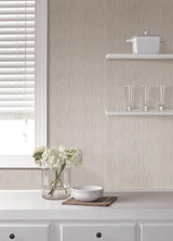 Advantage Sunshower Light Grey Stria Wallpaper