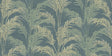 Advantage Rattan Teal Palm Wallpaper