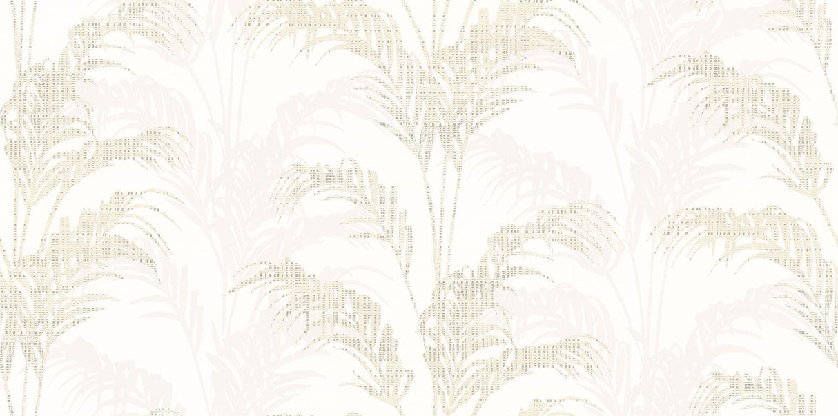 Advantage Rattan Ivory Palm Wallpaper