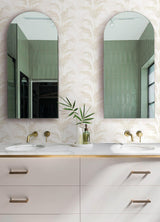 Advantage Rattan Ivory Palm Wallpaper