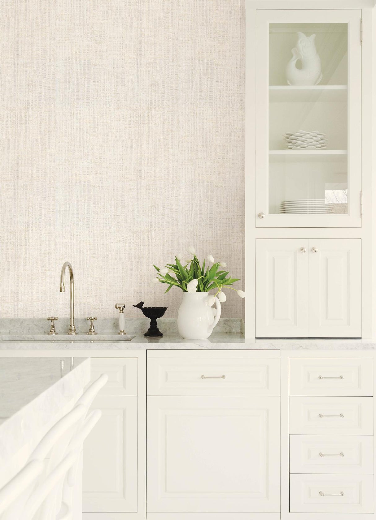 Advantage Rattan Ivory Weave Wallpaper