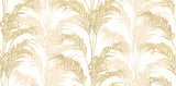 Advantage Rattan Gold Palm Wallpaper
