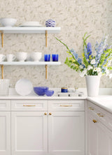 Advantage Stonewall Ivory Vine Wallpaper