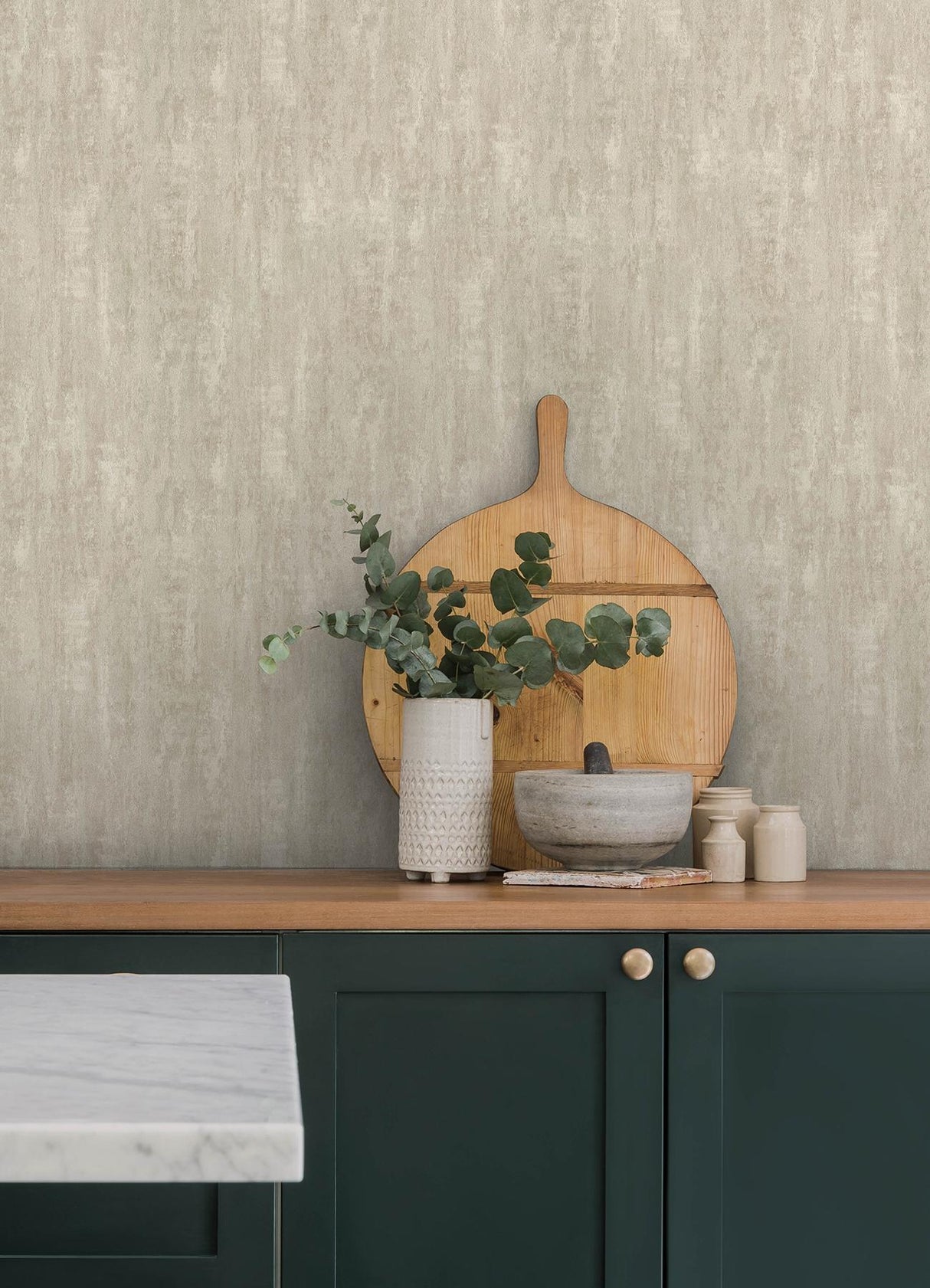 Advantage Soapstone Dove Distressed Wallpaper