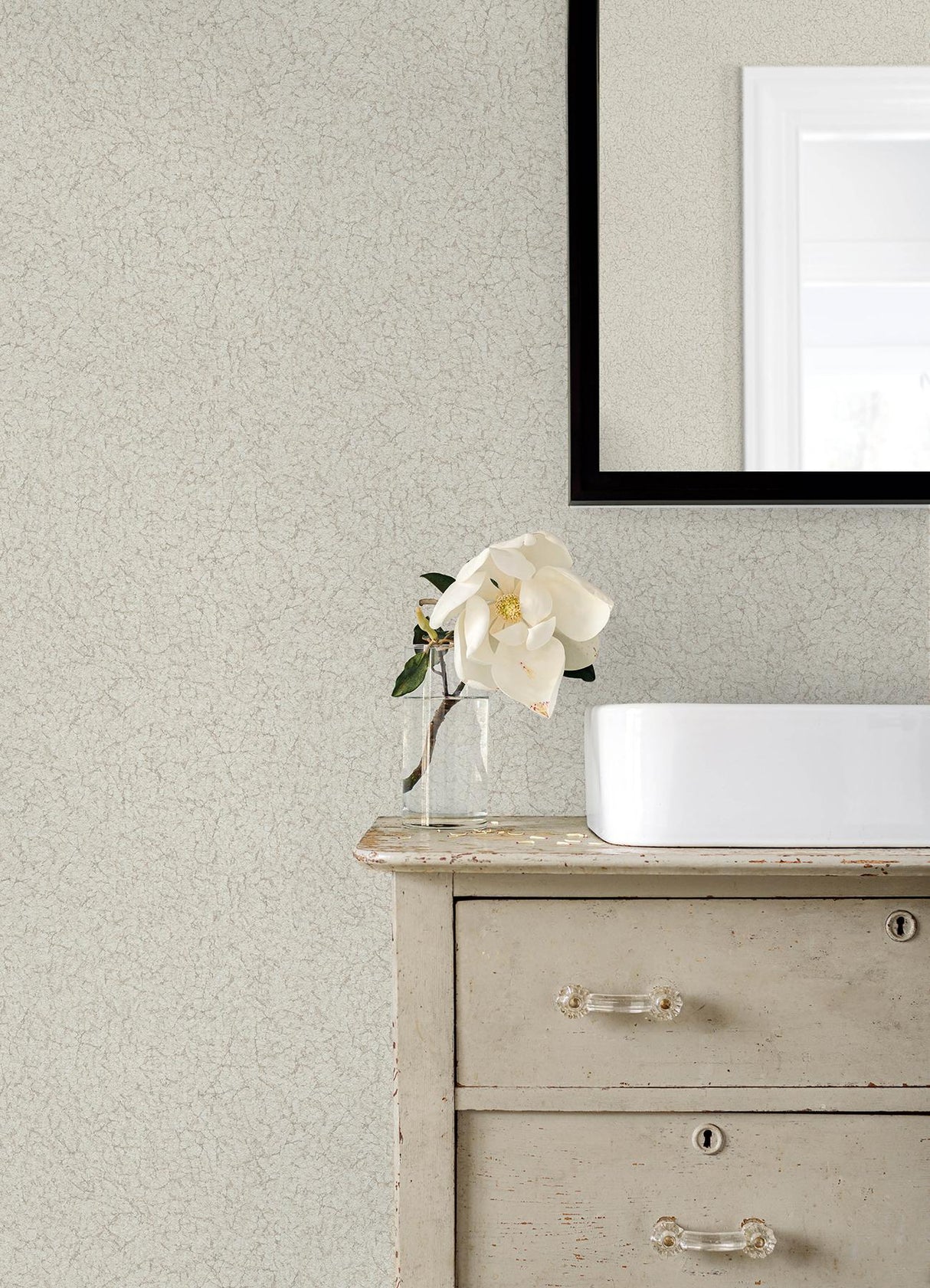 Advantage Crushed Capiz Dove Textured Wallpaper