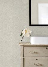 Advantage Crushed Capiz Dove Textured Wallpaper