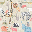 Advantage Safari Animals Beige Jungle Friends Wallpaper