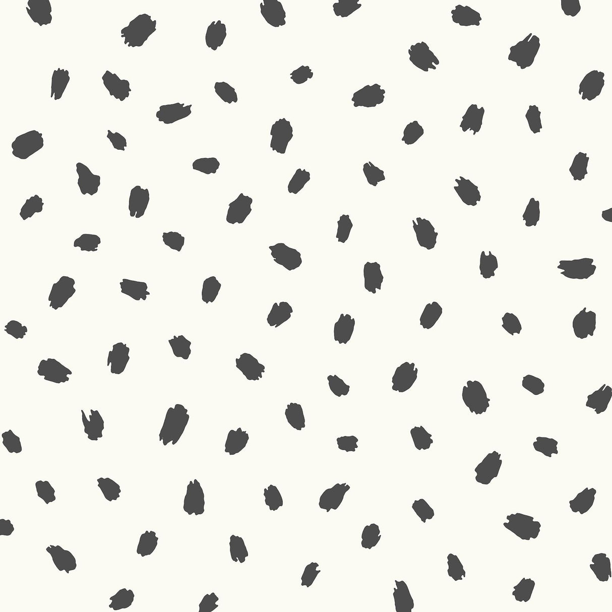 Advantage Animal Spots Black Polka Dot Wallpaper