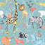 Advantage Safari Animals Blue Jungle Friends Wallpaper
