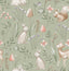 Advantage Forest Animals Sage Whimsical Wallpaper