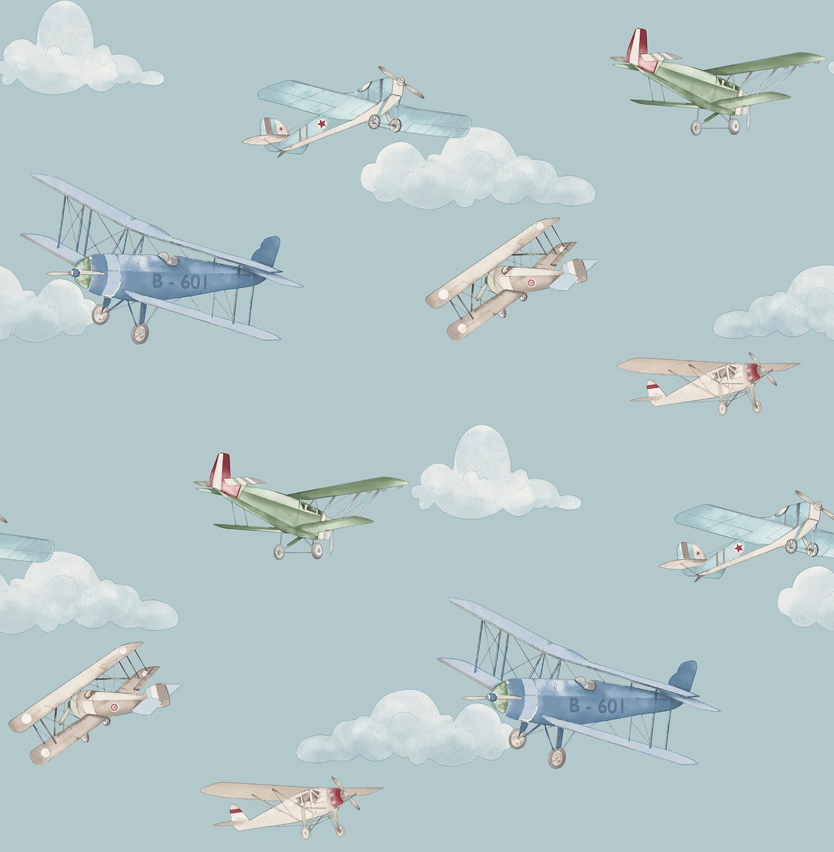 Advantage Aeroplanes Blue Skies Wallpaper