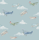 Advantage Aeroplanes Blue Skies Wallpaper