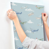 Advantage Aeroplanes Blue Skies Wallpaper