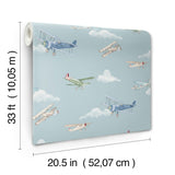 Advantage Aeroplanes Blue Skies Wallpaper