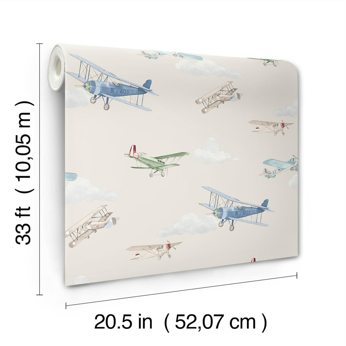 Advantage Aeroplanes Beige Skies Wallpaper
