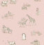 Advantage Safari Babies Pink Animal Wallpaper