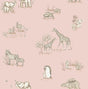 Advantage Safari Babies Pink Animal Wallpaper