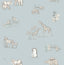 Advantage Safari Babies Blue Animal Wallpaper