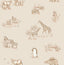 Advantage Safari Babies Beige Animal Wallpaper