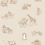 Advantage Safari Babies Beige Animal Wallpaper