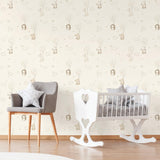 Advantage Floating Balloons Light Brown Animal Wallpaper