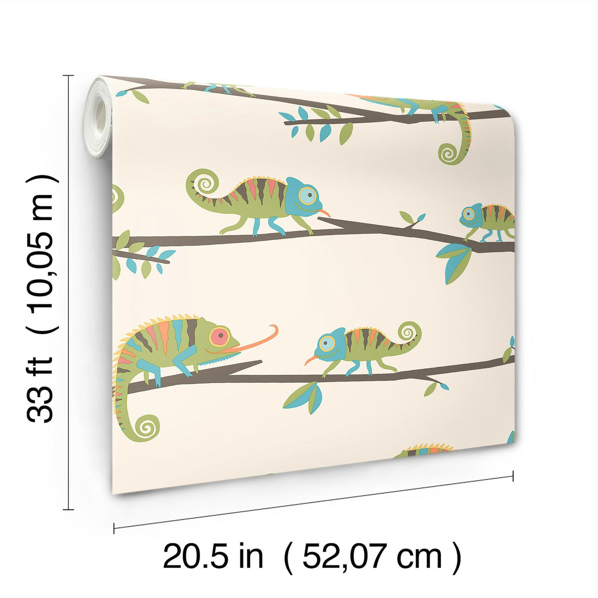 Advantage Chameleon Family Green Canopy Stroll Wallpaper